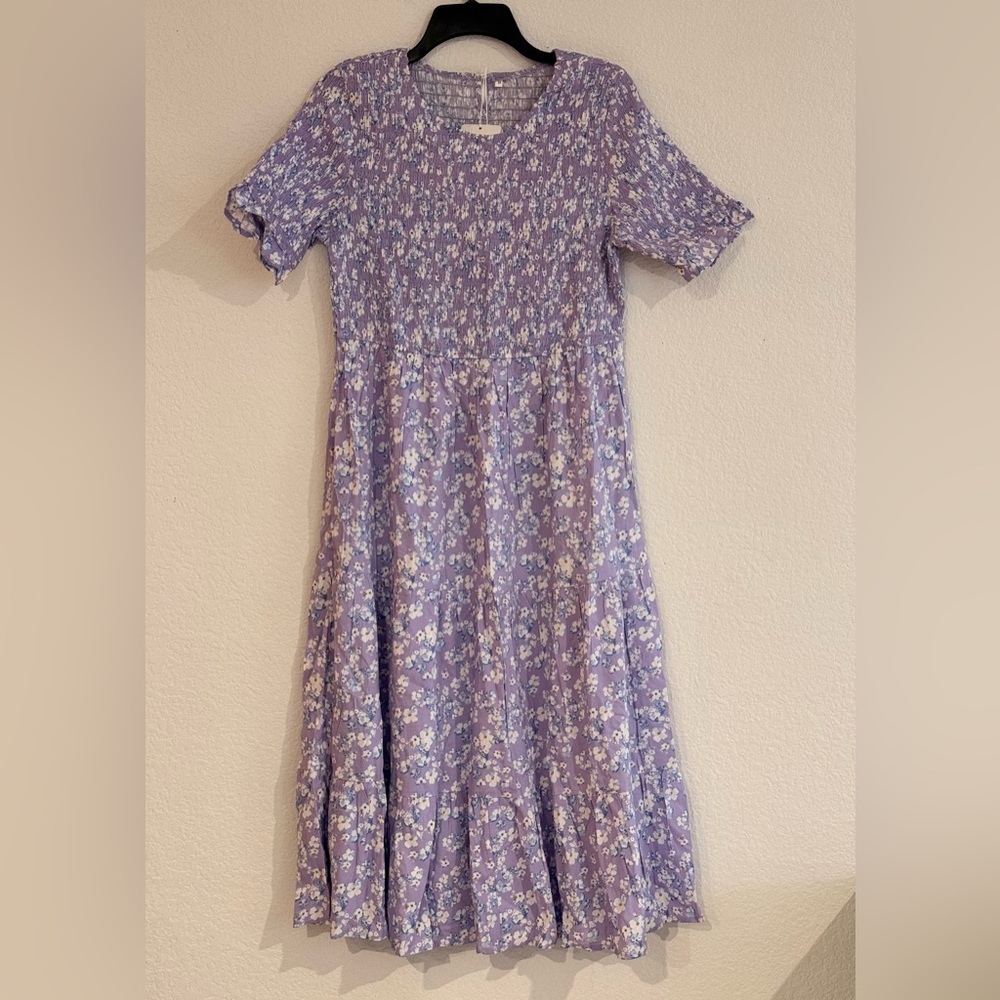 Yesno Floral Purple/Lavendar Dress